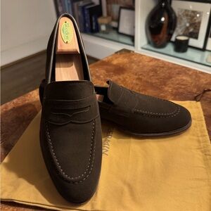 Meermin Brown Suede Penny Loafer